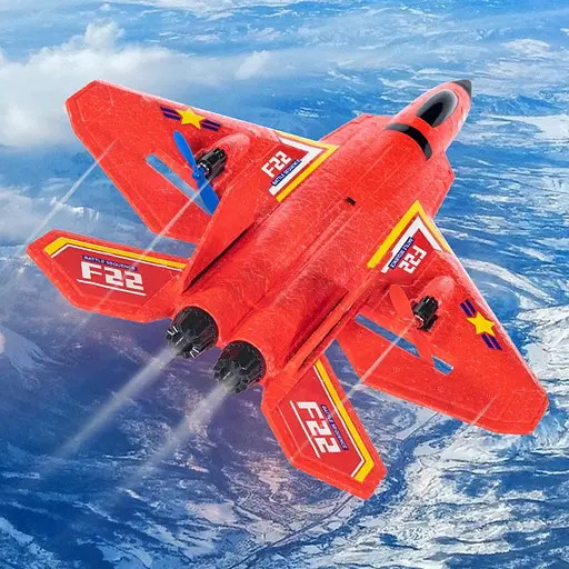 Літак на радіокеруванні SCHE HW32 F22 Fighter Red - фото 2