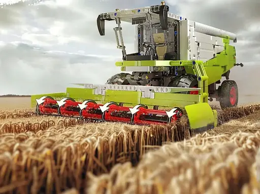 Конструктор комбайн  на радіокеруванні  MOULD KING Claas Lexion 760  сільськогосподарська техніка машини 1347деталей - фото 8