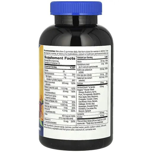 Мультивітаміни для чоловіків Nature's Way Men's Gummy Multivitamin Alive! фруктовий смак 150 жувальних цукерок - фото 2