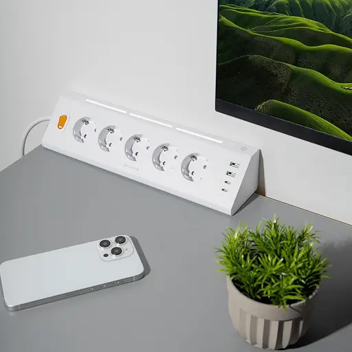 Мережевий фільтр Proove Prism Socket (5xAC + 2xType-C + 2xUSB) 1.6m white (PSPS25002202) - фото 7