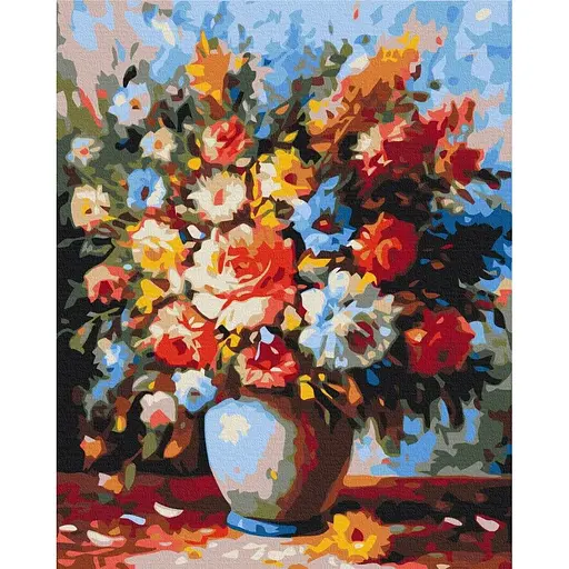 Картина по номерам на підрамнику Brushme Розкішний букет у вазі - фото 1