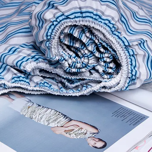 Простирадло на резинці Moon&Star Calm Waters Бязь Gold Люкс 180х190х25 см - фото 4