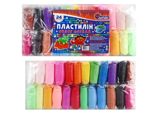 Пластилин супер легкий Josef Otten, 24 цвета по 17г 34SL7717-2