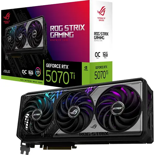 Видеокарта ASUS RTX 5070 Ti 16GB ROG Strix OC (ROG-STRIX-RTX5070TI-O16G-GAMING) (GDDR7, 256 bit, PCI-E v5.0 x16) - фото 9