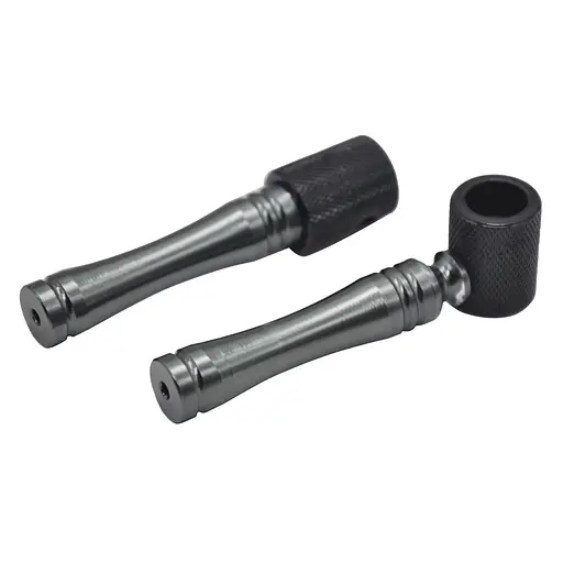 Трубка курительная металлическая граната HL-188 Black Gray (15659) - фото 3