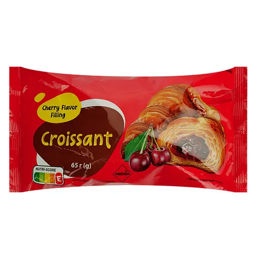 Круасан Premia з начинкою вишня 65 г