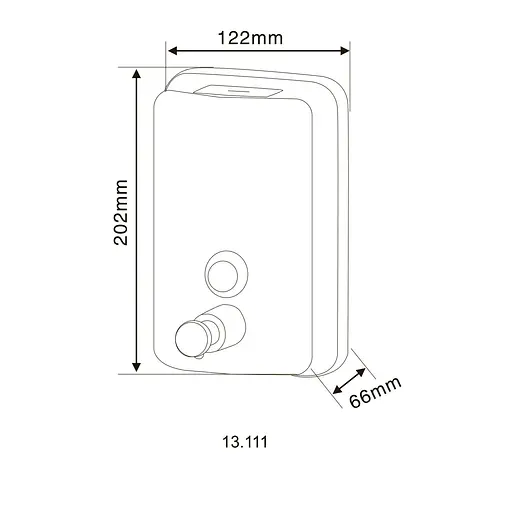 Диспенсер для жидкого мыла Hotec 13.111 Stainless Steel  - фото 4