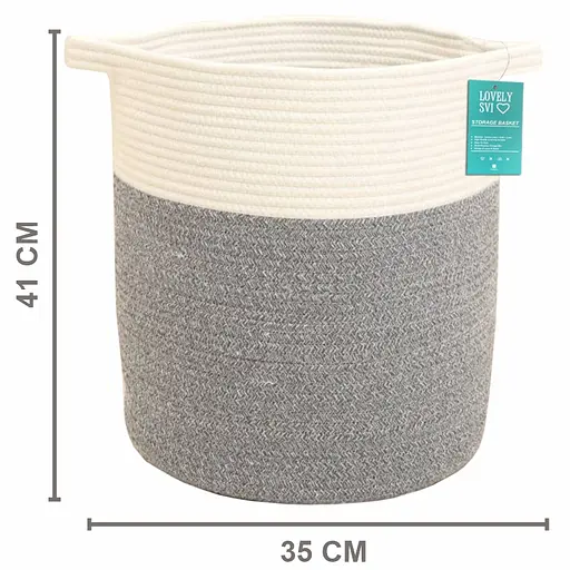 Корзина Органайзер Lovely Svi для хранения белья и игрушек 35×41 см Серый (9032024) - фото 2