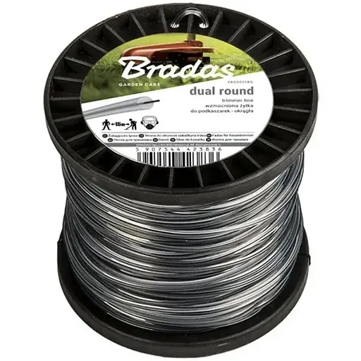 Волосінь для тримера Bradas RIPPER DUAL "коло" 2.4мм х 100м ZRO24100S - фото 1