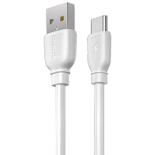 Кабель Remax Suji Pro USB 2.0 to Type-C 2.4A 1 м белый (RC -138a-w) - фото 1