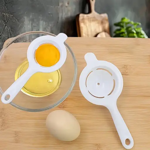 Ложка роздільник для відділення білка яйця, Kitchen Master Білий 87837 - фото 3