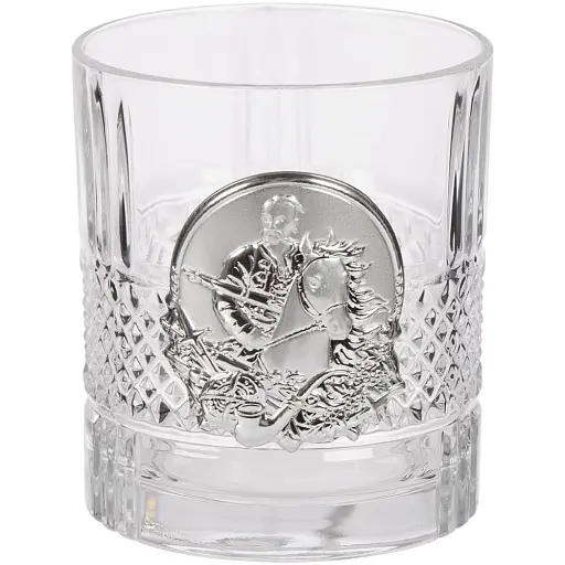 Подарунковий набір склянок Boss Crystal "Козаки" зі срібними накладками - фото 3