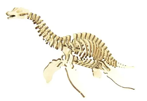 Дерев'яний конструктор Плезіозавр 51 деталь - фото 1