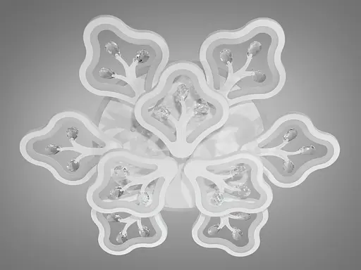 Стельова LED-люстра з диммером і кольоровою підсвіткою, 150W - фото 3