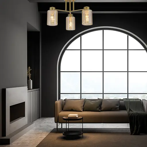 Люстра Ardero BL1330-2 OSTIN під лампу золото - фото 3