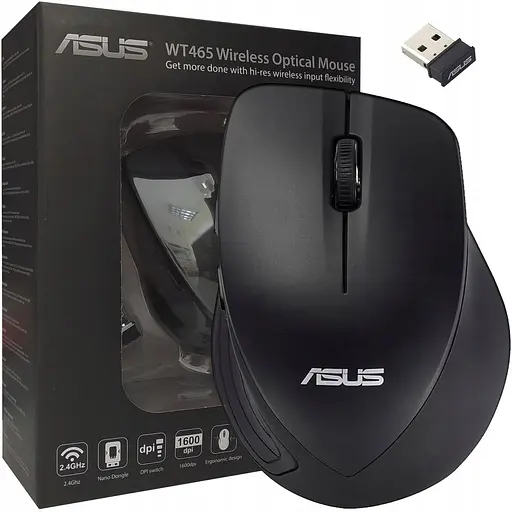 Мышь беспроводная Asus WT465 Black (90XB0090-BMU040) - фото 2