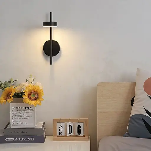 Світлодіодне бра у чорному металевому корпусі 31х10х14 см Line F Арт. WJ120/1 - фото 1