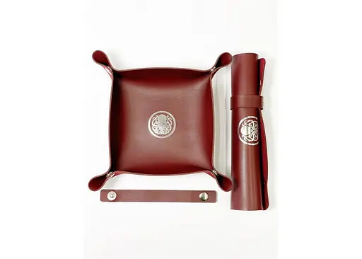 Настольная игра Планета Ігор Лоток для кубиков Ктулху (бургунди) (Dice tray Cthulhu burgundy) (pi-dt003) - фото 4