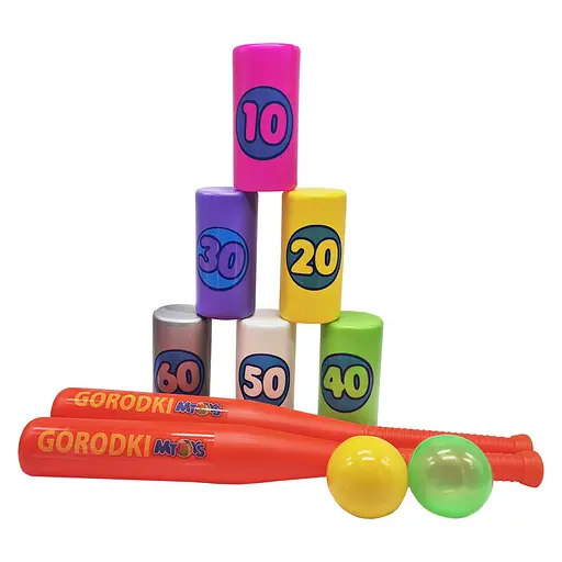 Спортивная игра Городки Mtoys 10180, 2 биты, 2 шарика - фото 1