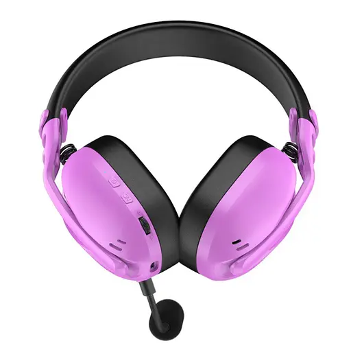Игровые наушники беспроводные с микрофоном HATOR ESH-19 Wireless HYPERPUNK 3 SyncHUB Hi-Res Violet - фото 4