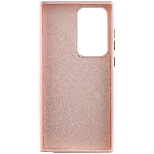 Кожаный чехол Bonbon Leather Metal Style для Samsung Galaxy S23 Ultra Розовый / Light pink - фото 3
