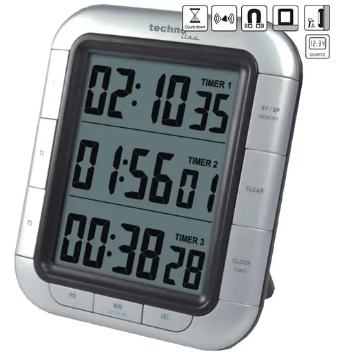 Таймер кухонный Technoline KT300 Magnetic Silver (KT300) - фото 3