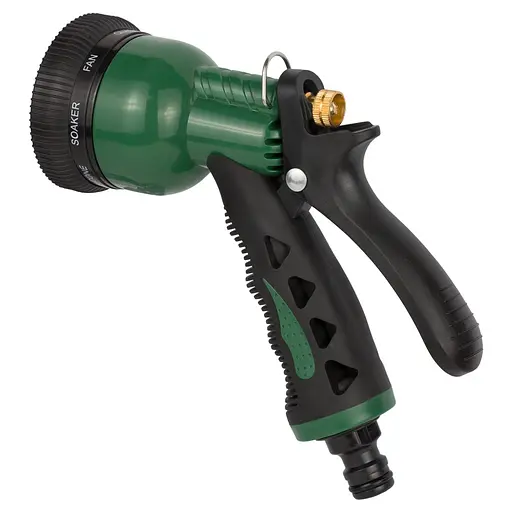 Пистолет-распылитель Grad 8-ми режимный металлический (ABS+TPR) (5012415) - фото 2