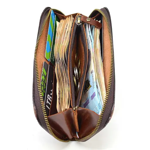 Мужской кожаный кошелек длинный клатч Tarwa 19.5х9х2.5 см sum0028518 - фото 7