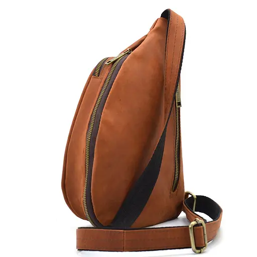 Кожаная сумка-слинг Tarwa 23х38х9 см sum0025553 - фото 3