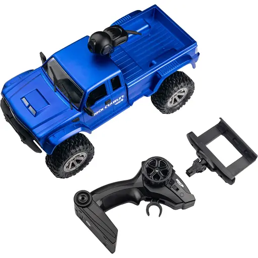 Машинка Otamanko 4x4 полноприводный пикап с камерой синий - фото 3