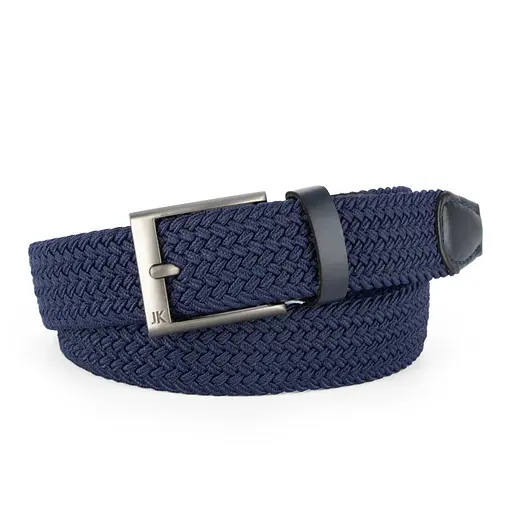 Ремінь-гумка чоловічий JK-35005 (110 см) синій плетений - фото 1