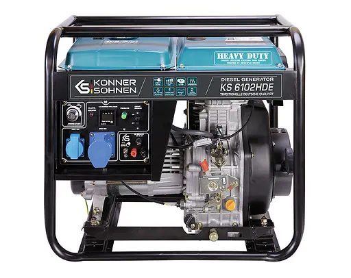 Генератор дизельний Konner&Sohnen 5/5.5 кВт KS 6102HDE - фото 1