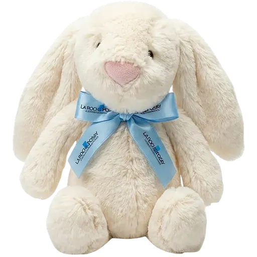 Набір La Roche-Posay: Бальзам для тіла Lipikar AP+M 400 мл + Очищувальний крем-гель для тіла Lipikar Syndet АР+ для сухої шкіри 400 мл + Подарунок. Дитяча іграшка-зайчик. - фото 4