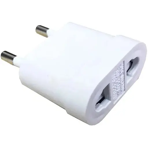 Переходник сетевой GRAND EA48 с китайской вилки на евророзетку белый