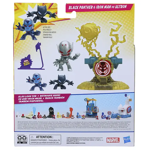Набор игрушечный Hasbro Marvel Stunt Squad Нокдаун вора Black Panther, Iron Man, Ultron (F7814_F7834) - фото 3