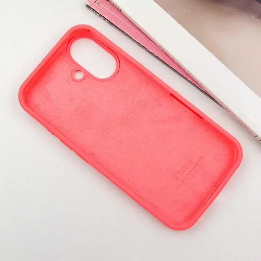 Чехол Epik Silicone Case Full Protective AA для Apple iPhone 16 Plus 6.7 Арбузный/Watermelon red - фото 3
