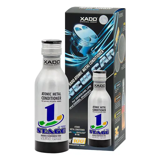 Атомарный кондиционер металла Xado 1 Stage New Car для новых двигателей с ревитализантом 225мл(XA 40211_3) - фото 1