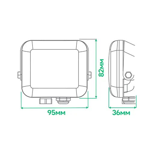 Світлодіодний прожектор Ardero LL-4010ARD PRO 10Вт 6500K чорний - фото 3