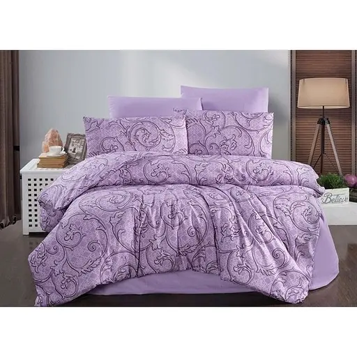 Комплект постельного белья TAG Tekstil с компаньоном Евро 000210372 (R-T9169)