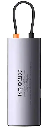 USB-Хаб Baseus Metal Gleam Series 4-in-1 (4xUSB3.0) gray (WKWG070013) - фото 4