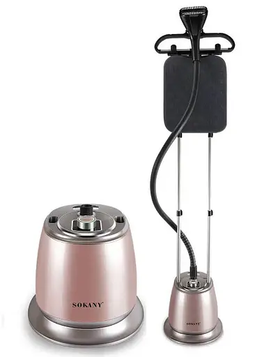 Відпарювач підлоговий вертикальний Sokany SK-4013 парогенератор для одягу парова праска 2000 Вт Рожевий - фото 2