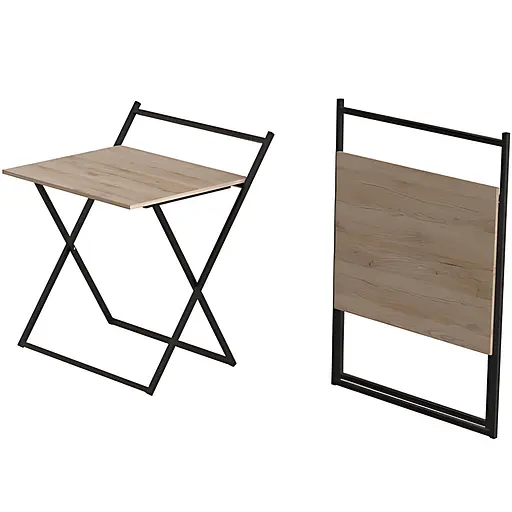 Стол трансформер Компакт 3 750x790x720 Черный металл ДСП Дуб Сан-Марино 16 мм FRD-104677