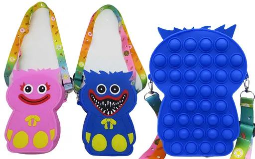 Сумка силіконова Pop It Хагі Вагі, із довгою ручкою, 19.5x13.5x4.5 см, 811-23 (В асортименті) - фото 2