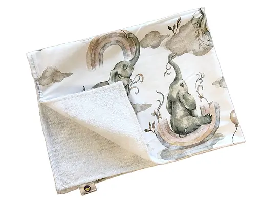 Непромокаемая пеленка Moontime "Пудровые слоники" - фото 1