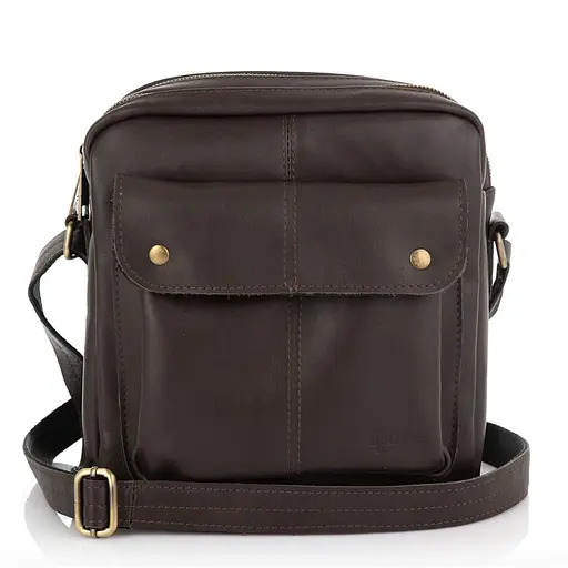 Мужской мессенджер из натуральной кожи TARWA 24х25.5х8 см sum0028331 - фото 2