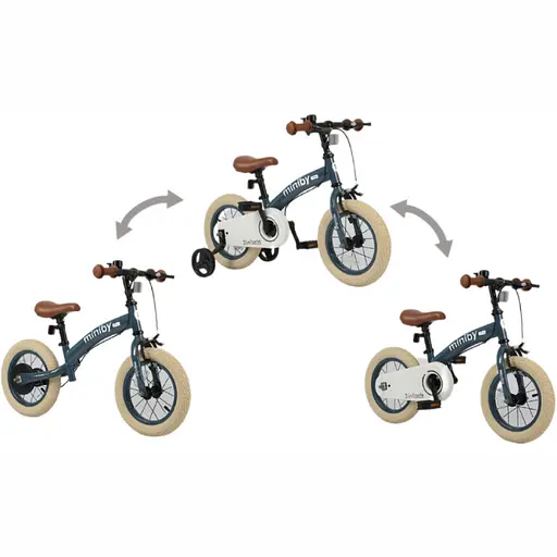 Велосипед-биговел Qplay Miniby 3в1 12" Grey-Blue (CB02MiniBy12Grey-Blue) - фото 2