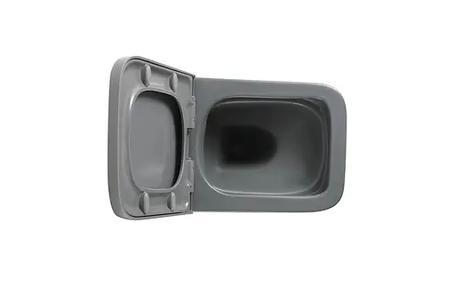 Унитаз подвесной Mixxus Premium Quadro-0305-R gray 510x350x345 мм Rimless MP6656, Графит - фото 10