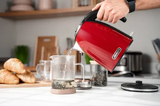 Ardesto Электрочайник EKL-F340R 1.7 л 2200 Вт strix контроль нерж. сталь красный - фото 6