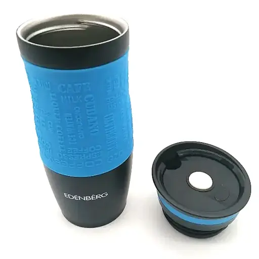 Термокухоль Edenberg з нержавіючої сталі синій 380 мл EB-624 - фото 2