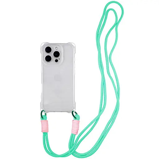 Чохол Epik TPU CrossBody with straps для Apple iPhone 12 Pro 6.1 Transparent